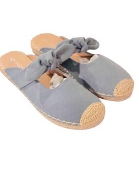 🆕- Top Moda Blue/Denim Espadrille Mules - Size 8